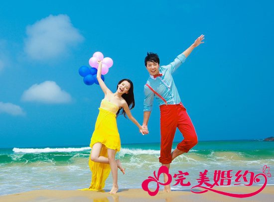 拍海景婚纱照选穿什么婚纱礼服