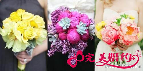 适合秋季新娘造型的手捧花推荐