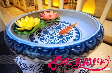 青花瓷主题婚礼——迎宾区设计