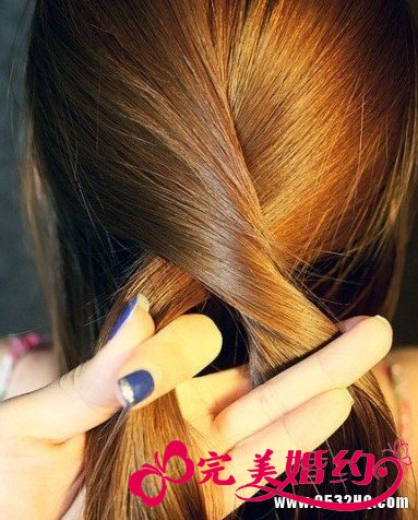 浪漫的韩式发型扎发