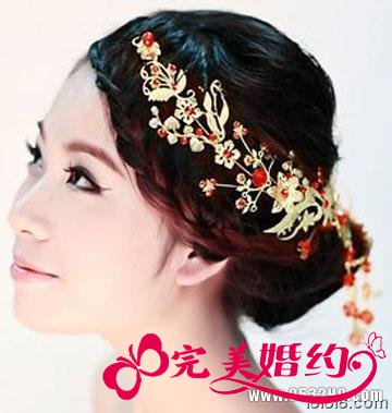 旗袍新娘发型