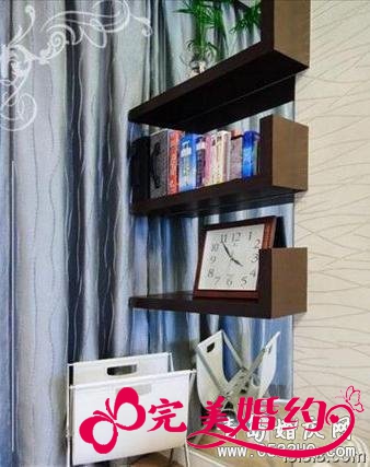 小户型中式装修：书架