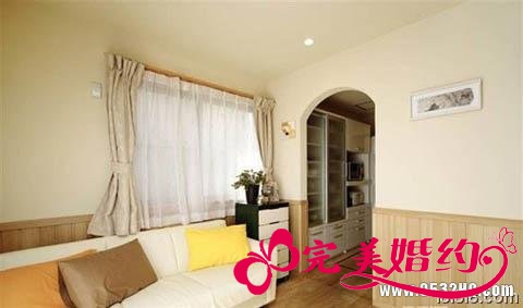 小户型中式装修之卧房通道